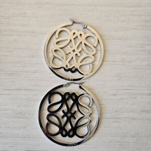 Loewe Elegant Silver and Black Circular Wall Art